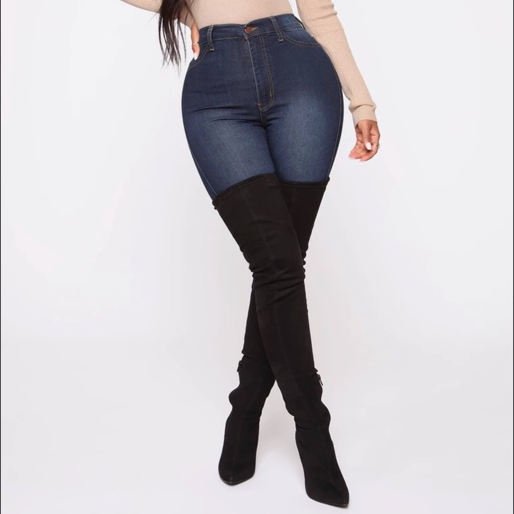 FASHION NOVA Classic high waist skinny jeans DARK